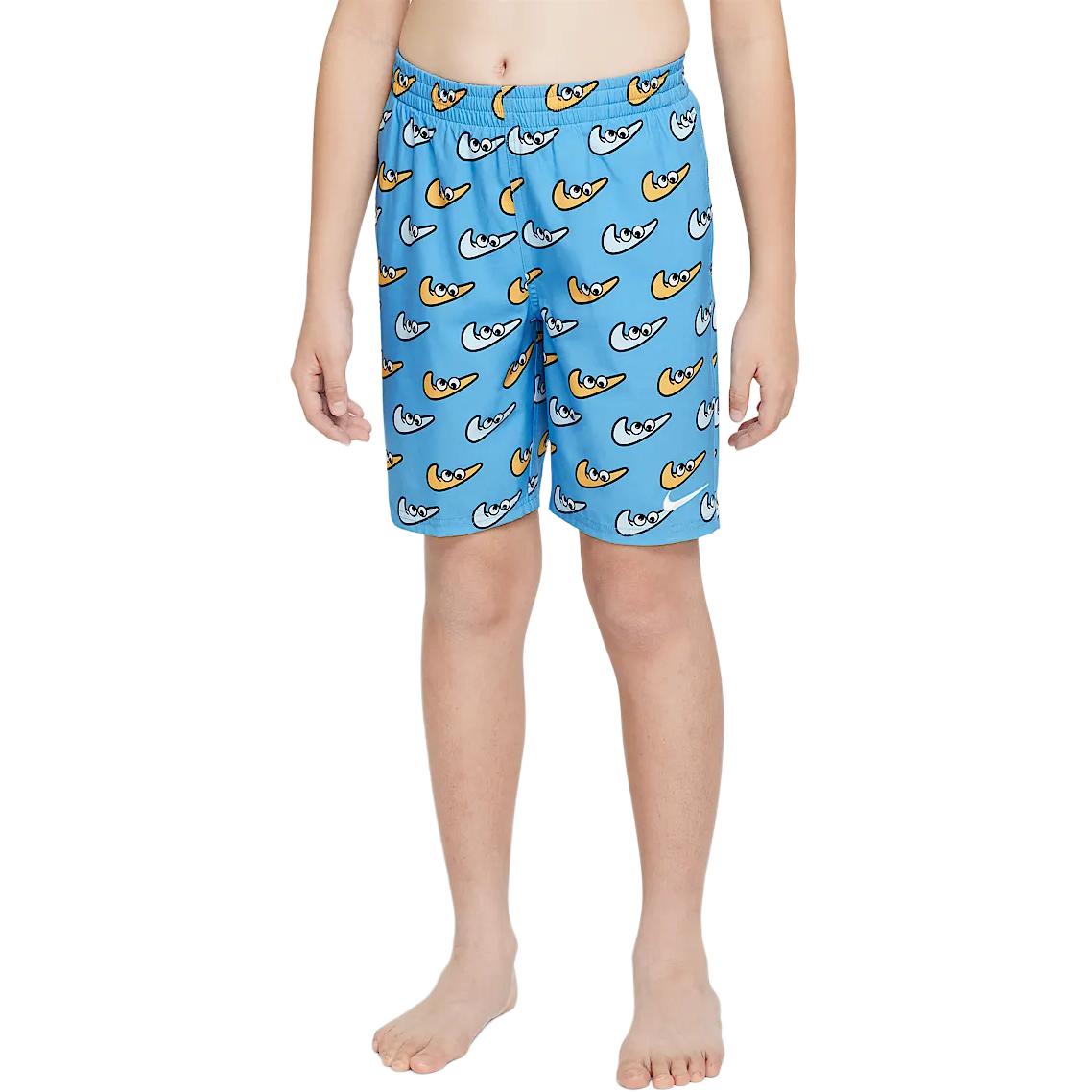 

Nike Kids Patterned Loose Fit Drawstring Shorts Kids shorts Blue HV7026-412 S