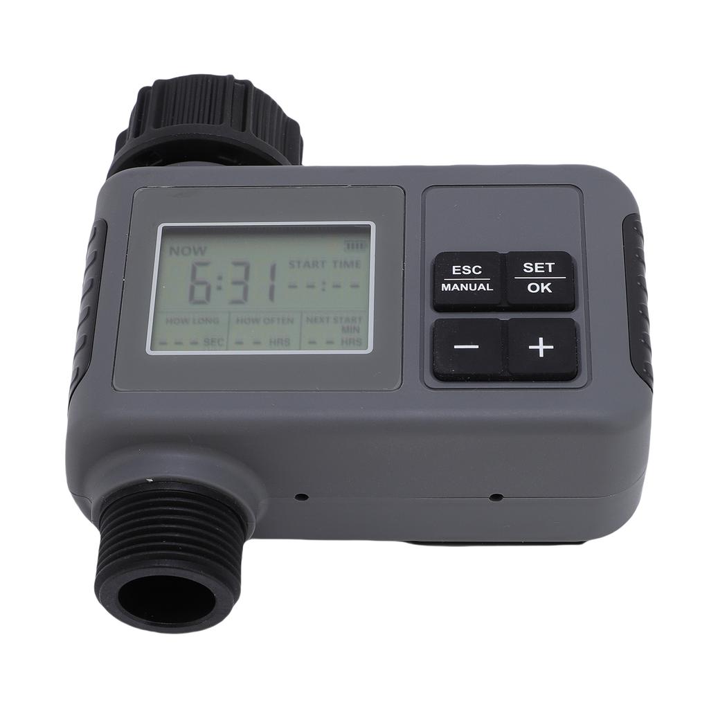 Automatic Irrigation Timer LCD Display Timed Watering Controller for 3 4 1 2 Inch Faucet Outdoor Garden Courtyard