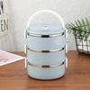 SIFAR Portable 3-Layer Stainless Steel Insulated Lunch Box