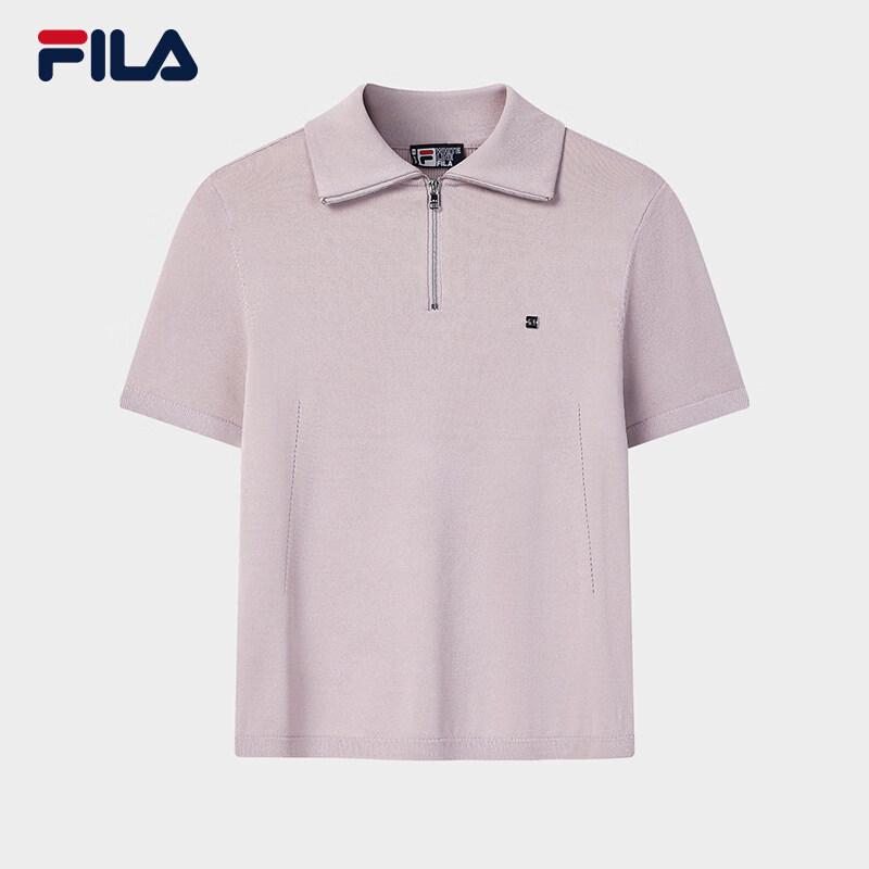 FILA Women s Knit Short Sleeve Polo Shirt S