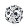 Bamoer 925 Sterling Silver Multi-color Zircon Infinite Love Birthstone Bead Charm for Original Bracelet Bangle Women Jewelry