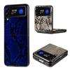 It looks like Real Snake Skin Phone Case For Samsung Z Flip 7 6 5G Galaxy Z Flip4 Z Flip5 Z Flip3 Coque Black Hard PC Shell Prot