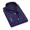 Quality New Style Oxford Cotton Shirt Men's Long-sleeved Pure Vertical Striped Trendy Casual Handsome Men Shirts
