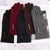 Solid Color Full Finger Mittens Fleece Warm Golves Autumn Winter Touch Screen Gloves  Outdoor Sport