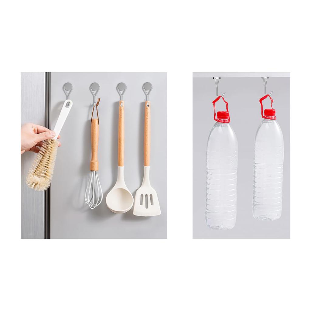 Magnetic Hooks 360° Super Strong Magnetic Hooks For Kitchen Bathroom No Hole Hooks 4pcs Pack