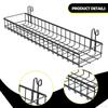 Hanging Wire Basket Storage Shelf Rack Wall Mounted Organizer Kitchen for Grid