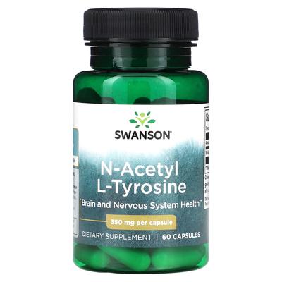 N-Acetyl L-Tyrosine, 350Mg, 60 Capsules