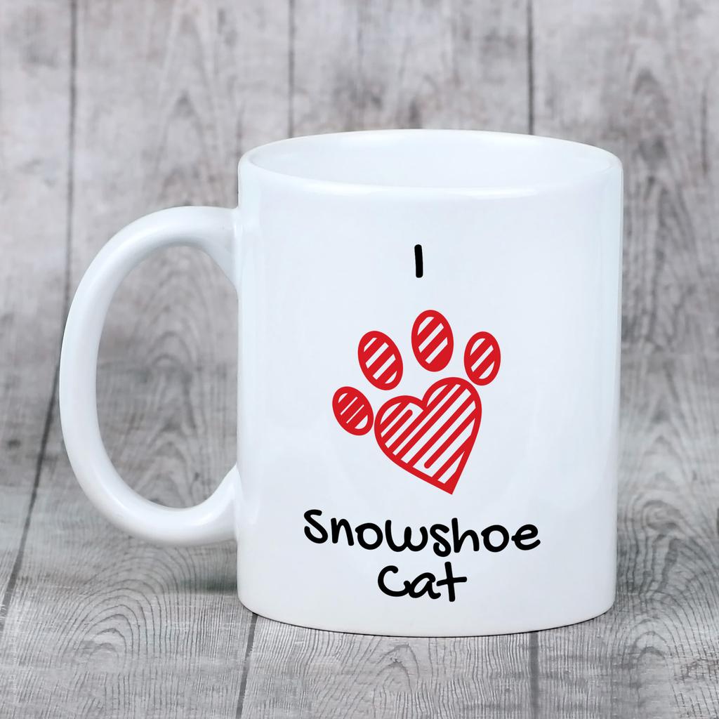 Schneeschuh - Tasse mit einer Katze, niedliche Tasse mit Grafik, ein Geschenk mit Ihrem Foto von der Marke Art-Dog