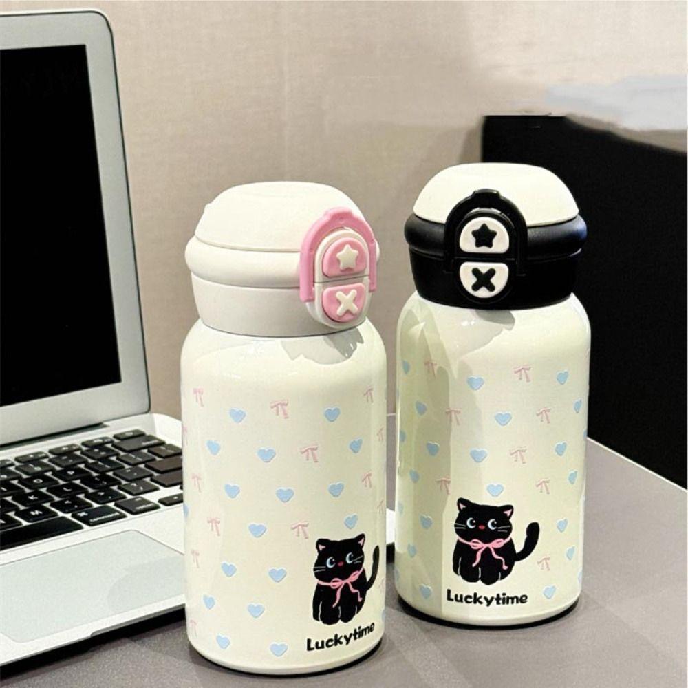 Cartoon Insulated Cup 500ml Water Mug Creative Thermal Bottle  Birthday Gift
