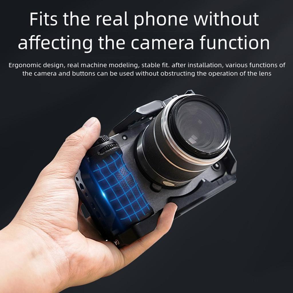 Camera Full Cage for FX3/FX30 Aluminum Camera Rig Quick Release Plate Camera Cage Full Access Protective Metal Video Rig