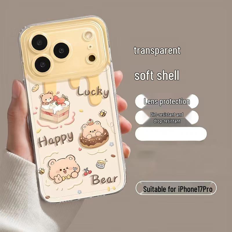 

Чохол для телефону Butter Bear Apple Space: Сумісний з iPhone 17/16/15/14 Pro Max, Повне покриття, Захист від падінь. iPhone 17