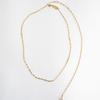 MERRYMOTIVE Collana lunga a catena dorata scintillante