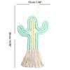 Cactus-shape Garden Ornament Wall Hanging Ig Bohemian Macrame Rainbow Wall Decor Handmade Macrame Rainbow Cactus-shape
