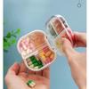 Portable Pill Box 8 Compartments Pill Case Square Pill Organizer Travel