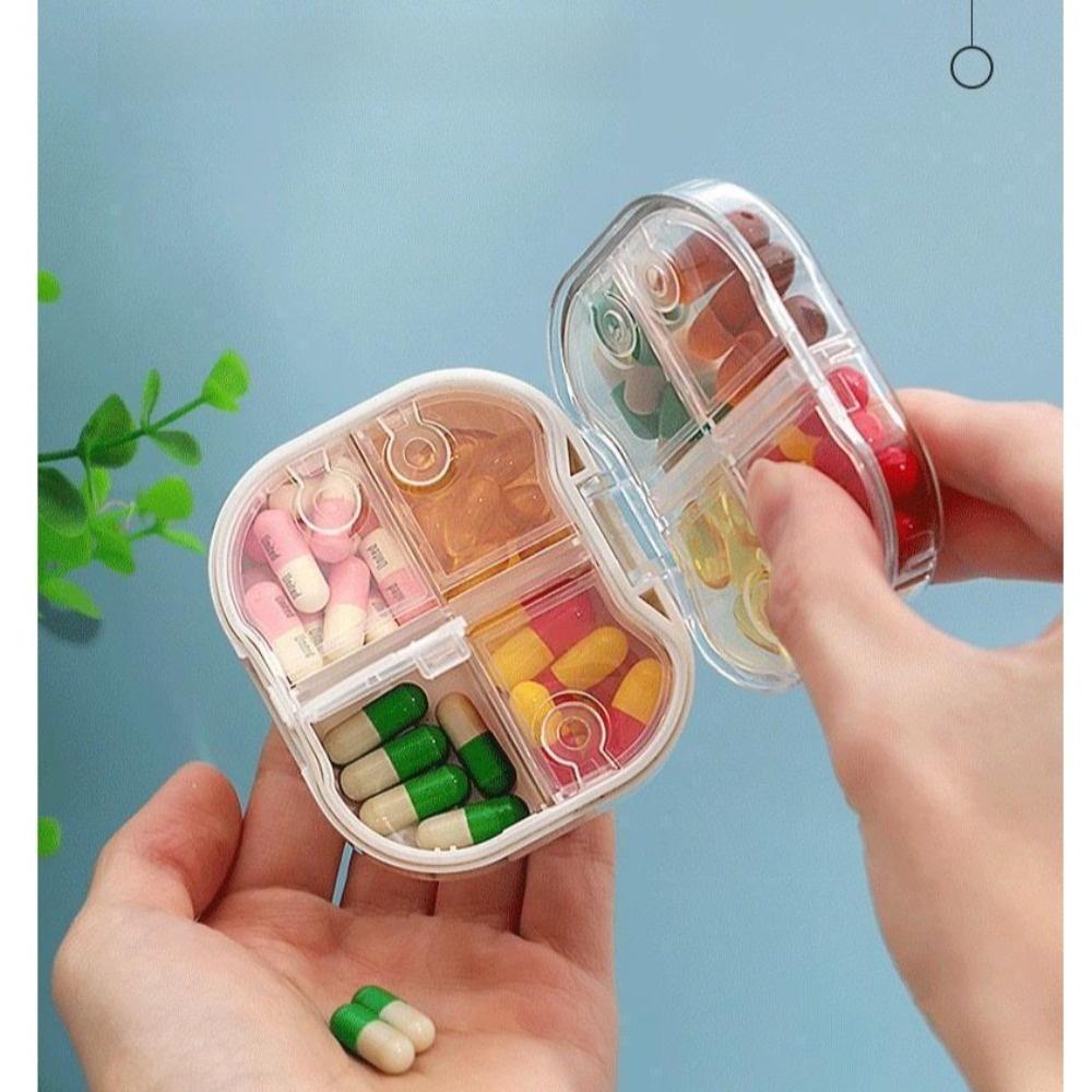 Portable Pill Box 8 Compartments Pill Case Square Pill Organizer Travel