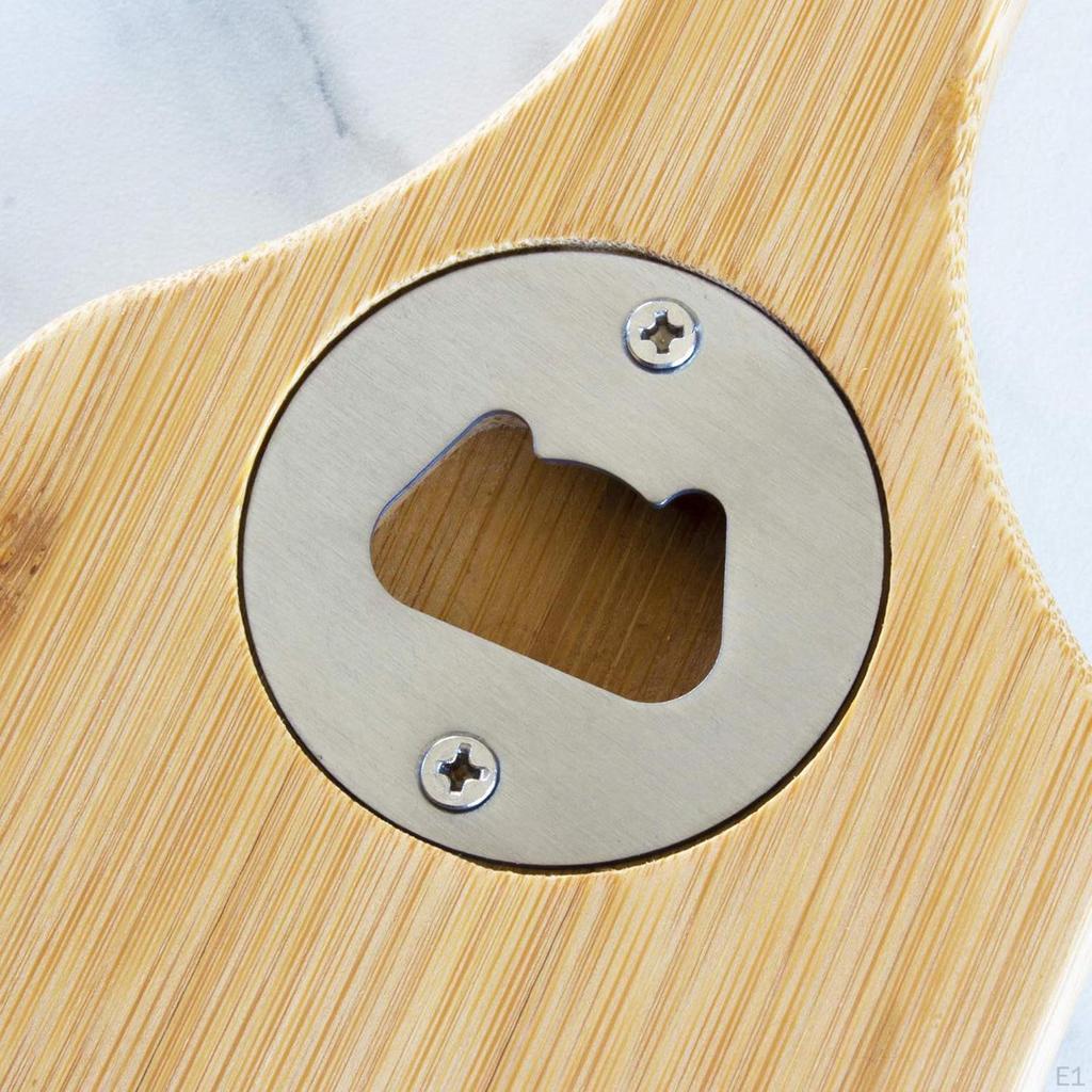 Bambus Holz Grill Schaber BBQ Werkzeug Leicht Praktisch mit Lanyard Loch Flasche