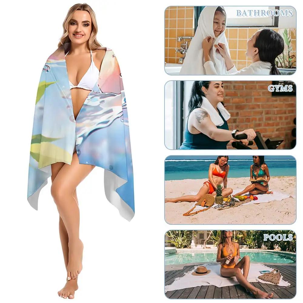 Cute Girls B-Bettys Boops Beach Towel Sauna Swimming Pool Bath Towels Bathroom For Home Playa Travel Spa Baby Microfiber Gym Sea