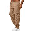 Men's Casual Multi Pocket Loose Straight Work Pants Outdoor Fitness Pants