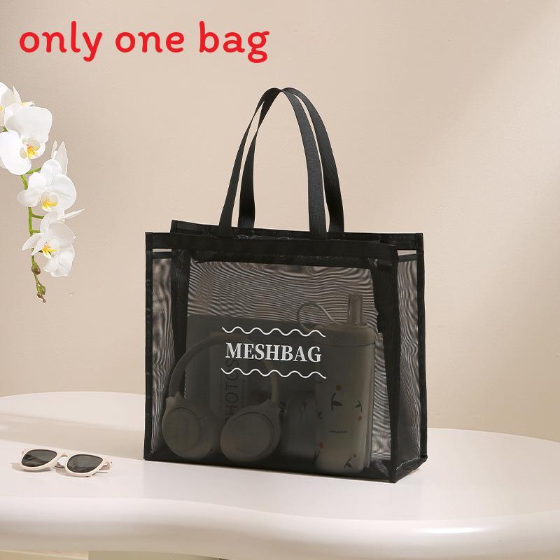 

Nylon Mesh Travel Organizer With Multiple Compartments For Bathroom And Luggage Storage S чёрный