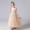 Girls Princess Puffy Lace Flower Girl Party Performance Dress