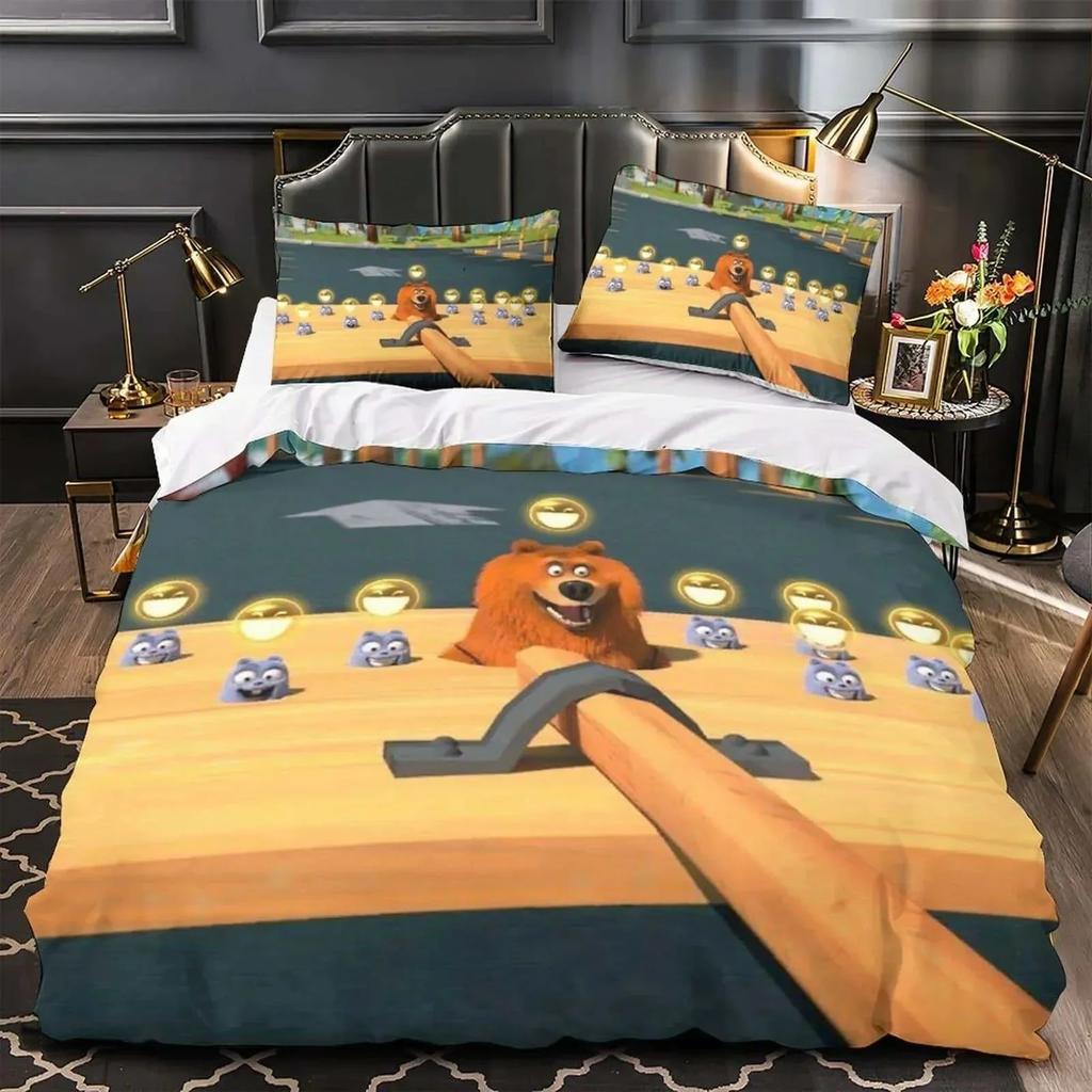3D Printed  Grizzy and the lemmings Bedding Set Single Twin Full Queen King Size Bed Set Adult Kid Bedroom Duvet cover Sets