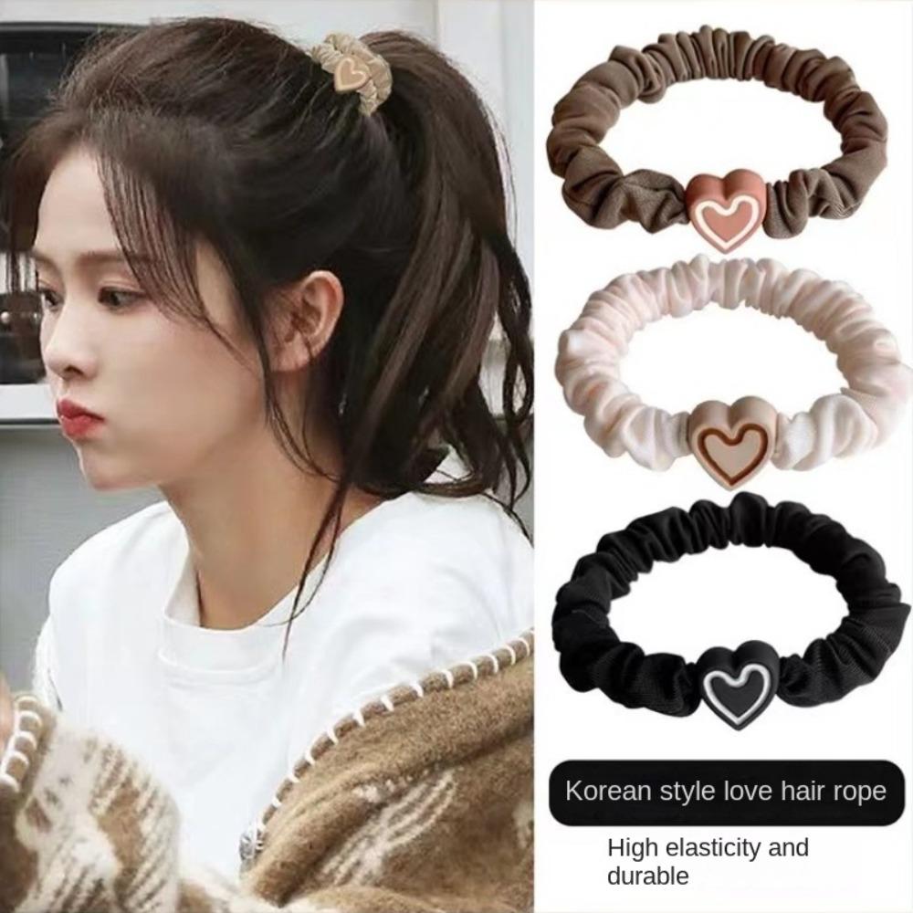 

Flannel High Elastic Hair Rope High Elasticity Hair Accessories Fashion Hair Band чёрный