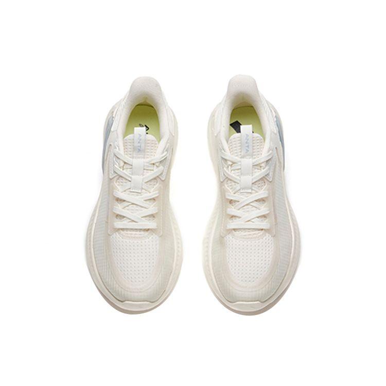 Anta Versatile Breathable Supportive Balanced Shock-Resistant Lightweight Low-Top Running Shoes Women sneaker Ivory-White 122135565-2
