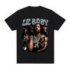 Hip Hop Rapper Lil Baby T Shirt Vintage Unisex Graphic Tee Shirt Oversized Cotton Casual Short Sleeve Oversized Tshirts Streetwear