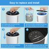 HP102 Replacement Filter,Compatible with Shark Air Purifier HP100,HP102 and 3-in-1 Models HC450,HC451,HC452,HC455,H13 True HEPA