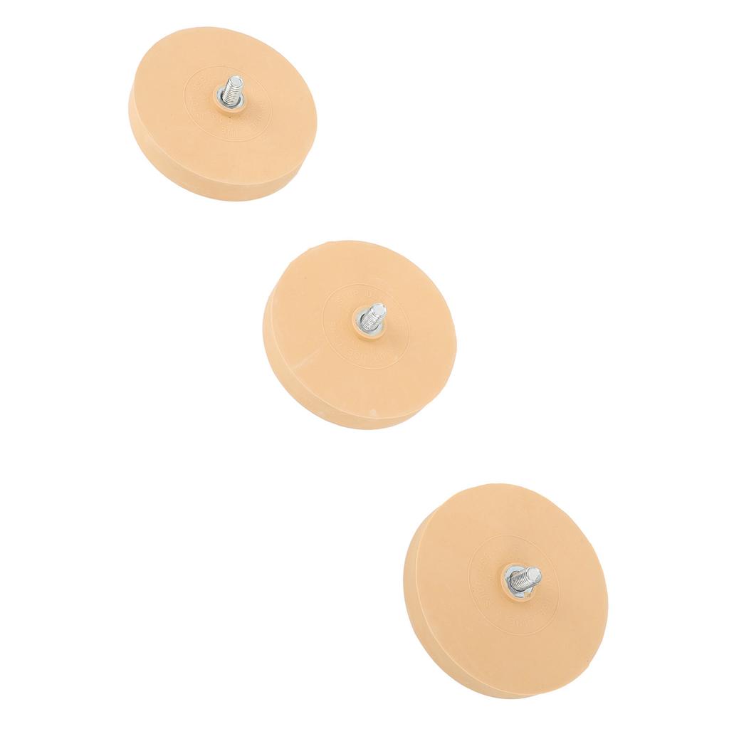 88mm Decal Remover Eraser Wheel Adhesive Remover Rubber Wheel with Metal Adhesive Scraper Plastic