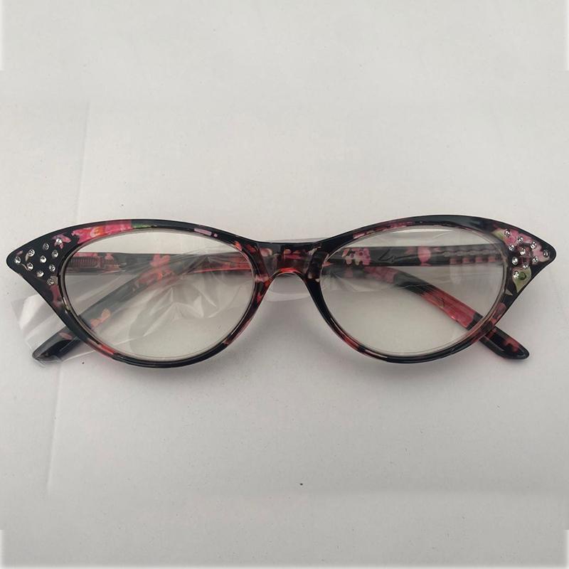 Hot selliing Fashion +1.0 +2.0+3.0 +4.0 Full Frame Eyeglasses Reading Glasses Women parents seniors Cat Eye Degree Retro