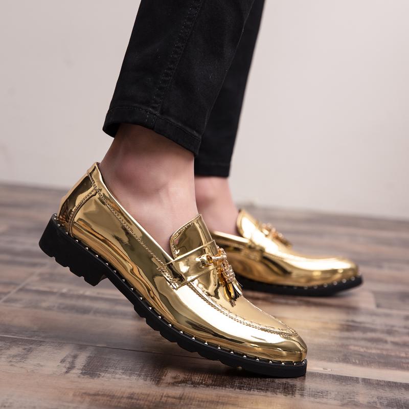 Luxury Brand Men's Casual Shoes Italian Handmade Slip On Loafers Business Leather Designer shoes Mocassins Wedding Formal Shoes