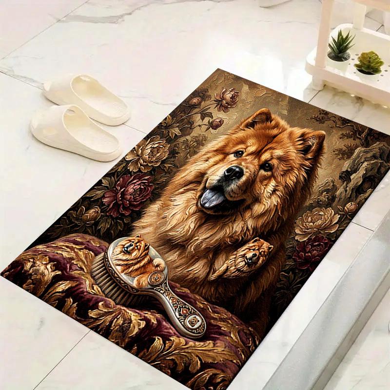 Indian Chief Painting Carpet Rug for Living Room Bedroom Home Sofa Decoration, Kids Play Non-slip Floor Mat