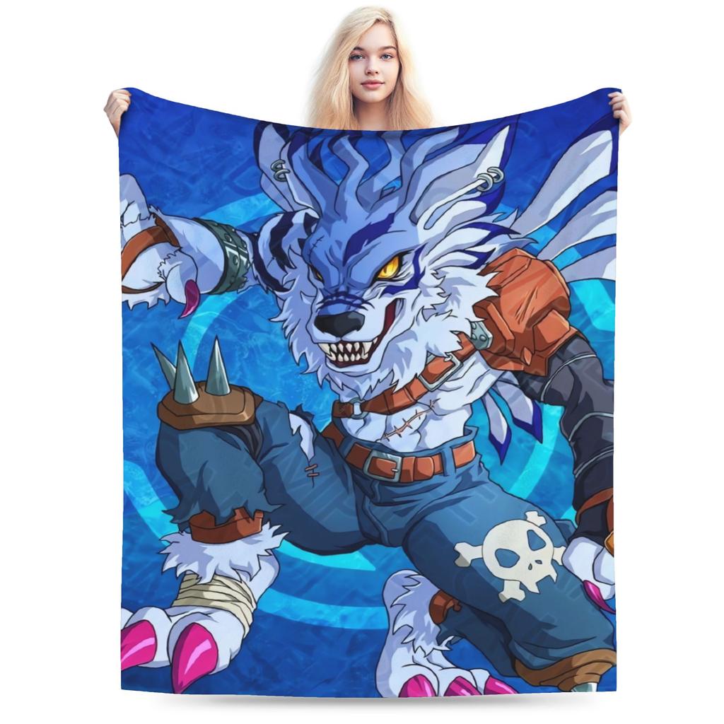 Digimon Adventure Blanket Quality Super Soft Bedding Throws Spring Children Home Decor Street Trend Bedspread