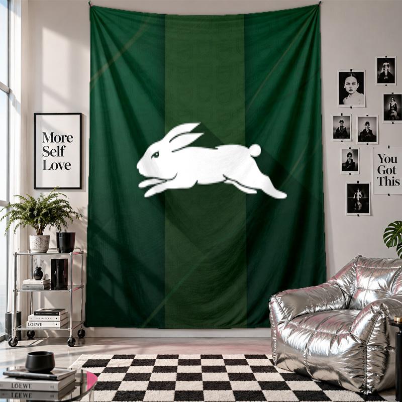 South Sydney Rabbitohs Wall Tapestry Home Decor Wall Hanging Cloth for Bedroom Living Room Background