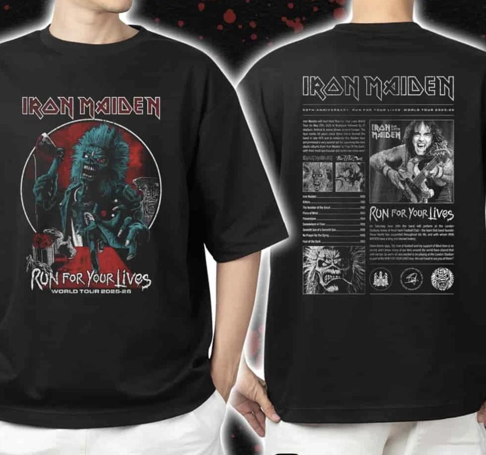 

IRMA 50-летний юбилейный мировой тур Run For Your Lives 2025-2026 Унисекс футболка 3XL