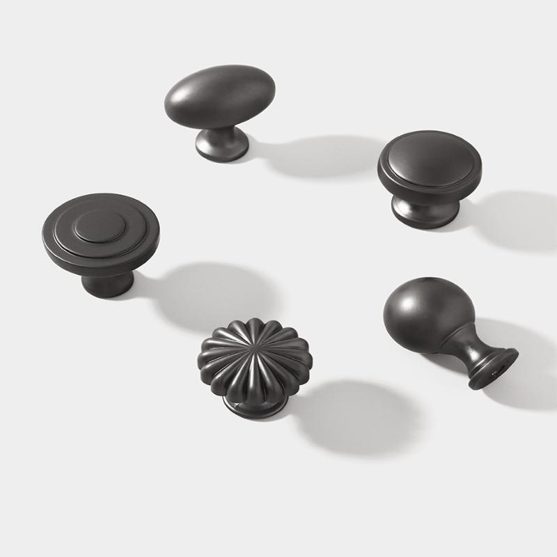 Aluminum Alloy Furniture Knobs Rustproof Waterproof Surface Classic Design for Cabinet Drawer Dresser Bathroom Kitchen Furniture