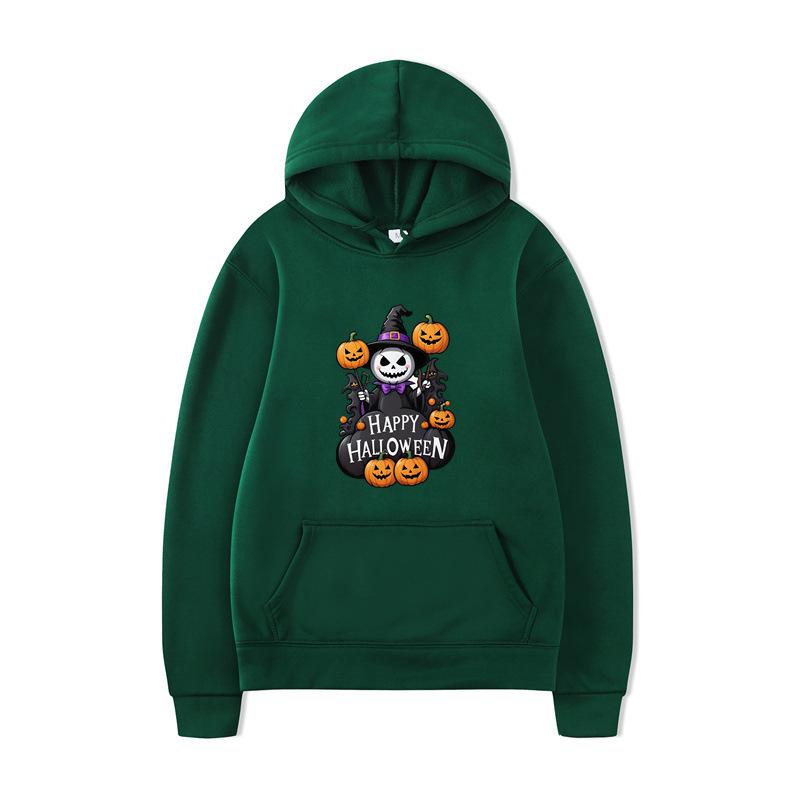New autumn winter pumpkin themed printed long sleeved hoodie series loose casual sportswear