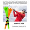 50Pcs Golf Tees Plastic Unbreakable 5 Prongs Head Tee With Stripe Markers 83Mm70Mm Long Ball Holder Low Friction Less Resistance
