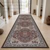 Classic Persian Style Antiskid Long Corridor Carpet Decoration Doorway Washable Soft Rug Foldable Lint-free Runner Floor Mats