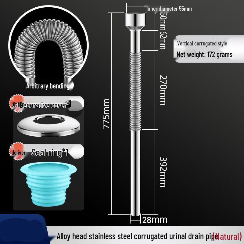 YouShu Stainless Steel Urinal Drain Pipe