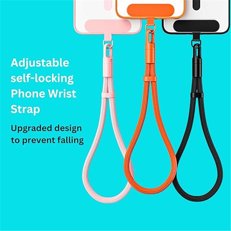 Universally Minimalist Wrist Strap Phone Crossbody Lanyard with Adjustable Drop-Proof DesignTether Tabs for All Mobile Phones
