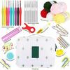 Beginner Crochet Kit For Adults And Kids, Learn To Crochet Kits 58 Piece Crochet Set With Crochet Yarn And Crochet Hook Set