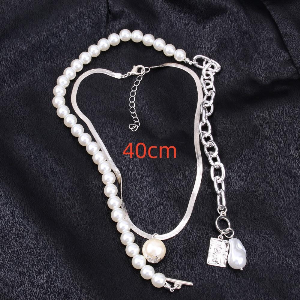 Baroque Simulation Pearl Necklace for Women Multi-Layer Jewelry Gift