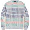 Brooks Brothers Men's 100% Linen Plaid Knit Sweater