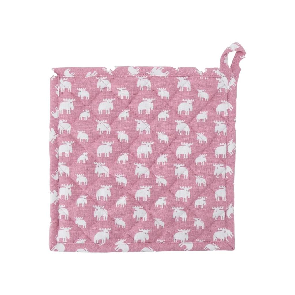 moz trivet, pink, Scandinavian, stylish, cute pot holder, fabric, kitchen