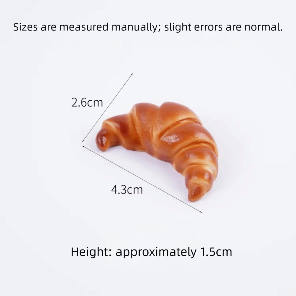 4.3cm Simulation Food Toy PVC Pretzel Pendant Creative Fake Food Pendant Gifts