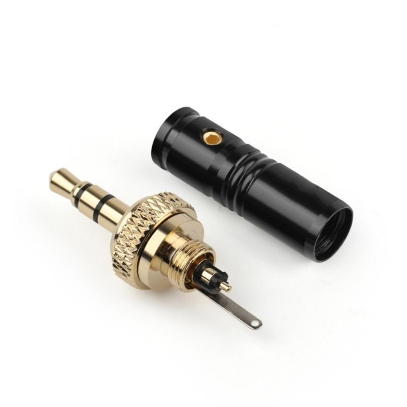 Mini 3.5mm Stereo Locking Auditory Plug Gold Plated Connector for Speakers Amplifiers Widely Used
