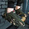 Work Boots Camouflage Outdoor Hiking Shoes, Non-Slip Military Tactical Sneakers for Construction Site