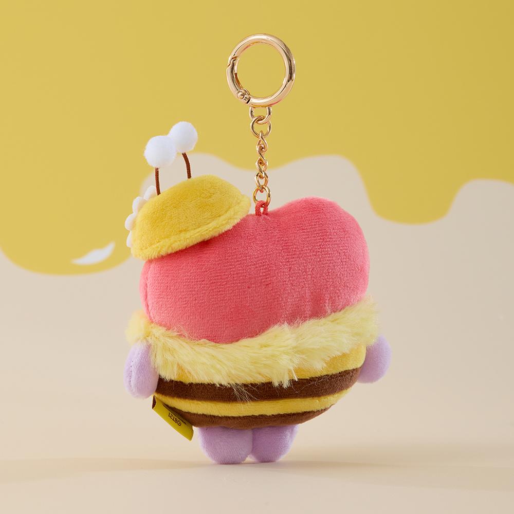 BT21 TATA MININI Honeybee Plush Tape Measure Keychain